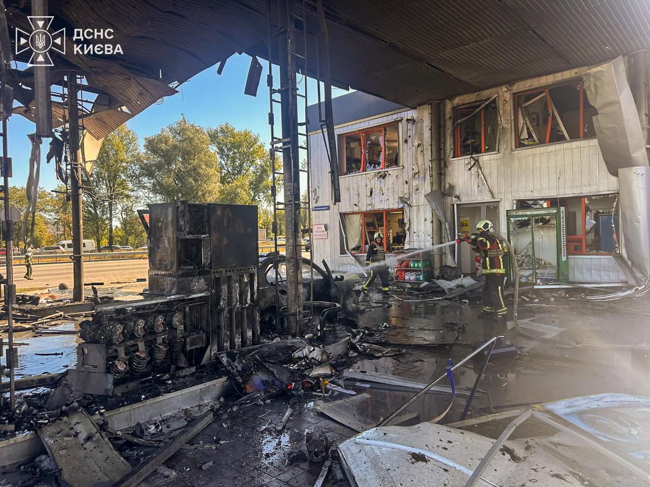 Russian drone crashes at Kyiv gas station: Casualties reported